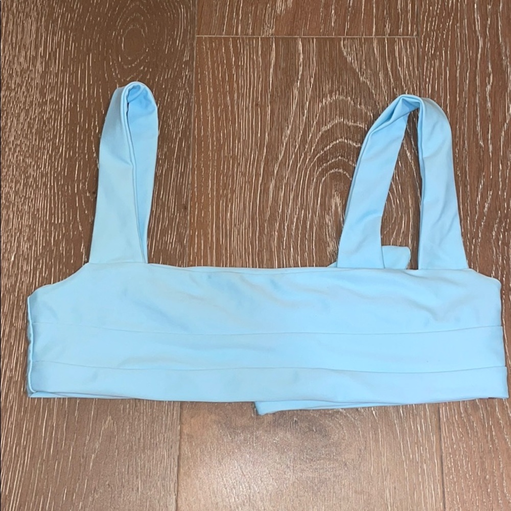 KAOHS blue tie top in back